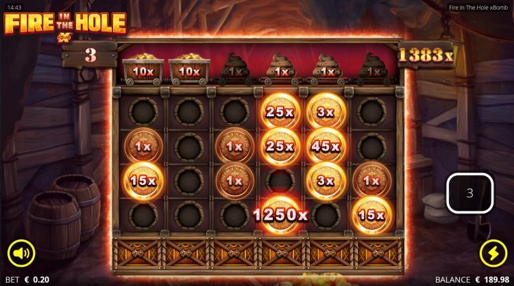 Fire in the Hole slot gameplay