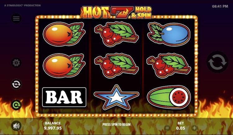 Hot 7 Hold and Spin slot review
