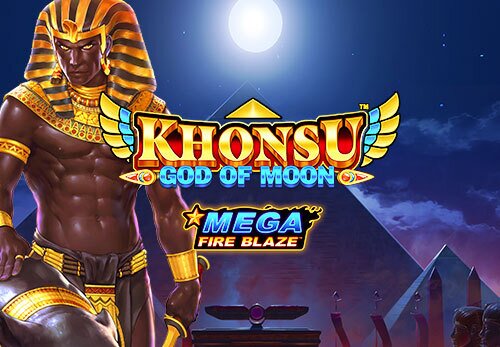 Khonsu God of Moon mega fire blaze slot review logo