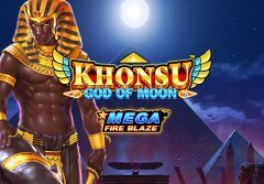 Slots - Khonsu God of Moon mega fire blaze slot review logo