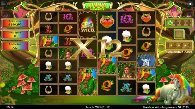 Rainbow Wilds Megaways slot free spins