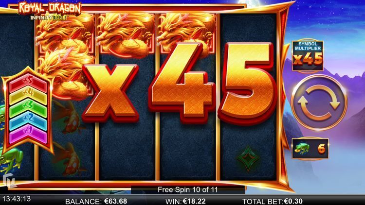 Royal Dragon Infinity Reels slot Free Spins