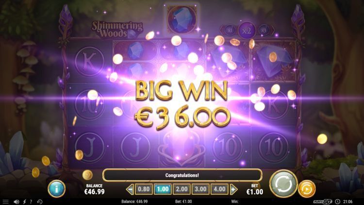 Shimmering Woods online slot big win