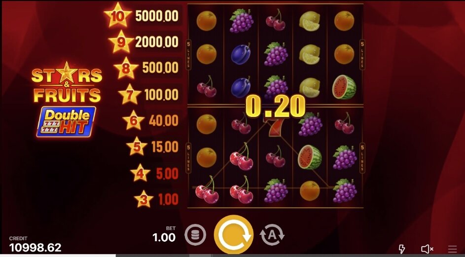 Stars and Fruits Double Hit slot
