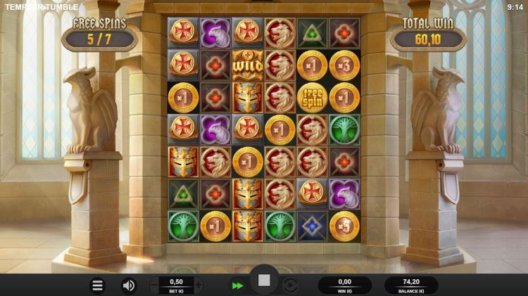 Templar Tumble slot mystery bonus