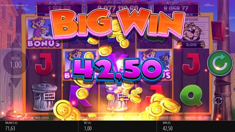 Top Cat Most Wanted Jackpot King slot