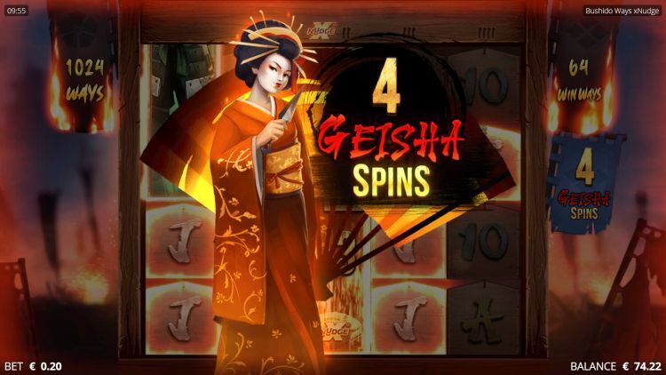 Bushido Ways xNudge bij het beste online casino