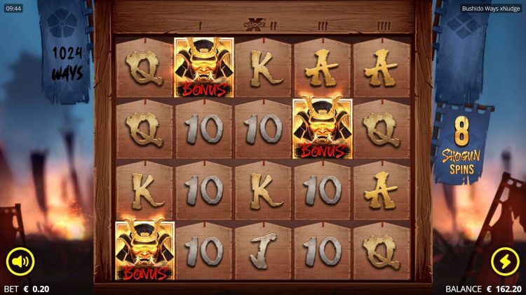 Bushido Ways xNudge Nolimit City slot bonus trigger