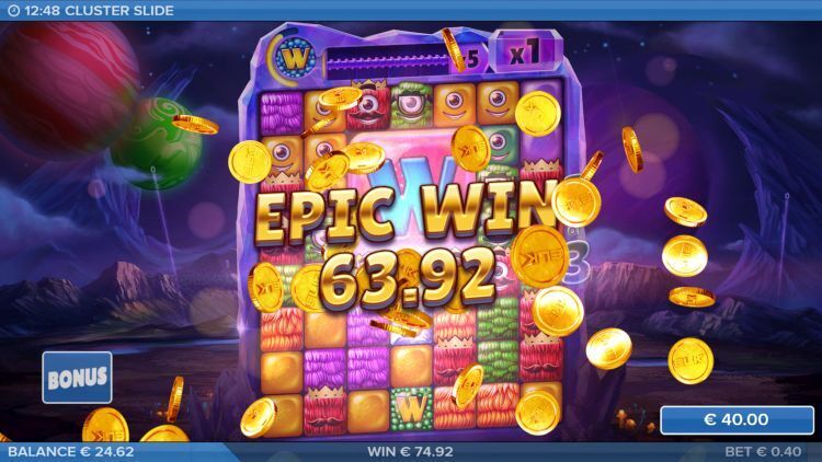 Cluster Slide spelen bij top 10 online casino's