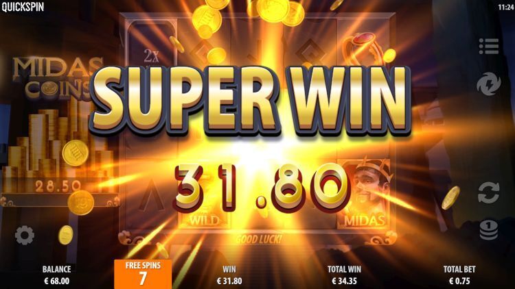 Midas Coins free spins
