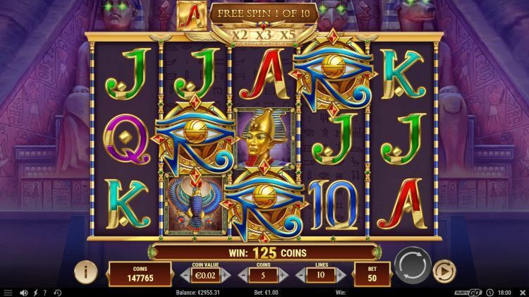 Rich Wilde and the Amulet of Dead free spins trigger