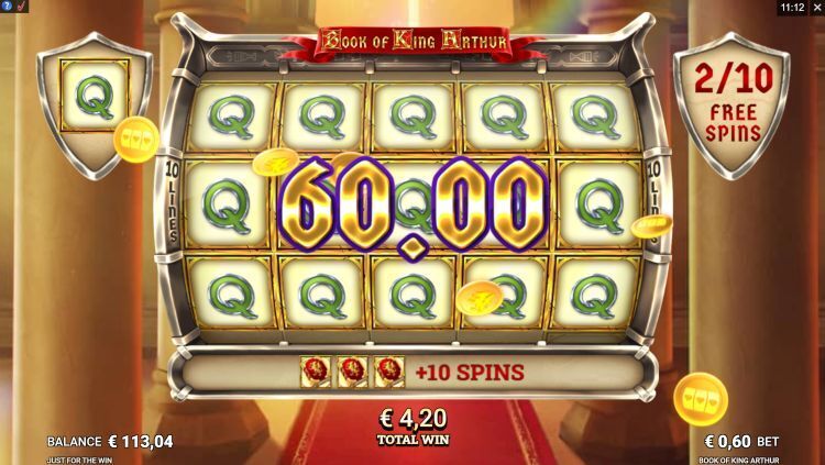 Book of King Arthur Free Spins Bonus