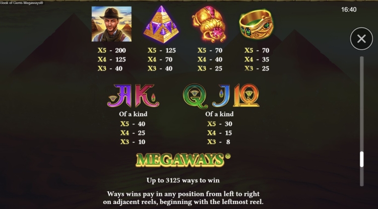 Book of Gems Megaways beste slot review