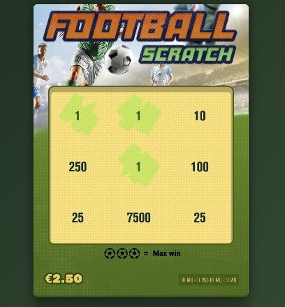 Football Scratch Gratis Krasloten Online