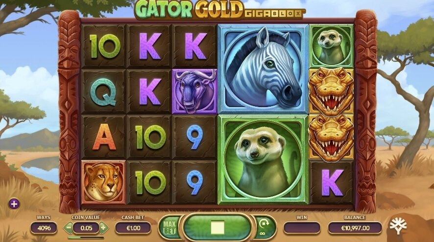Gator Gold Gigaways - Gameplay