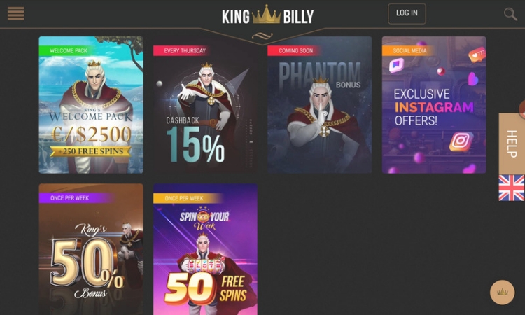 King Billy Promoties en Bonussen