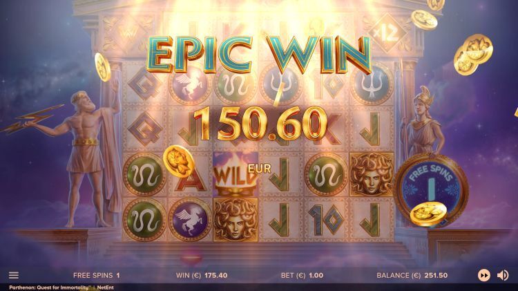 Parthenon Quest for Immortality slot epic win