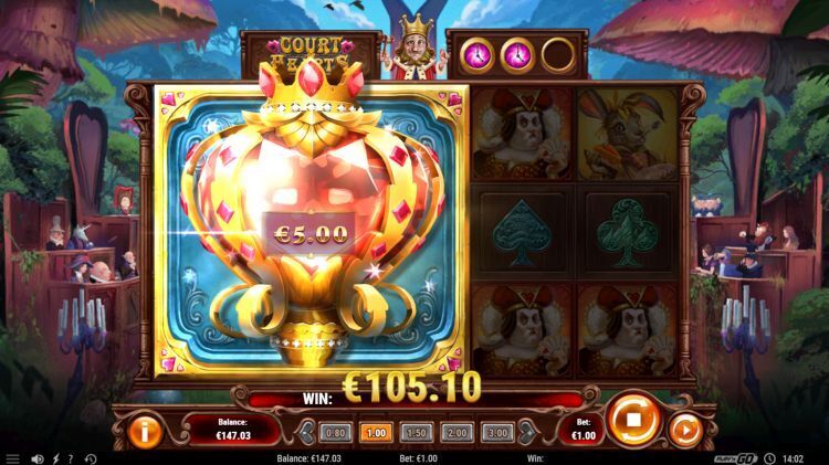 Rabbit Hole Riches Court of hearts slot review mega win