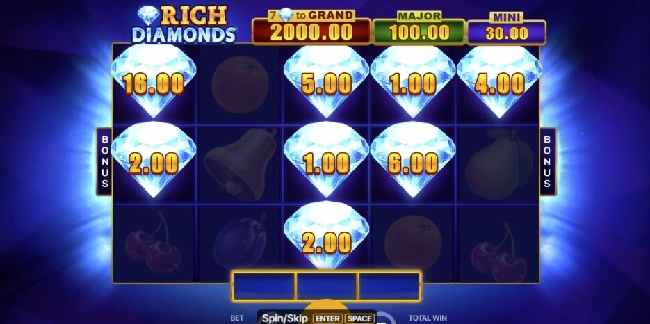 Rich Diamonds Hold and Win gokkast