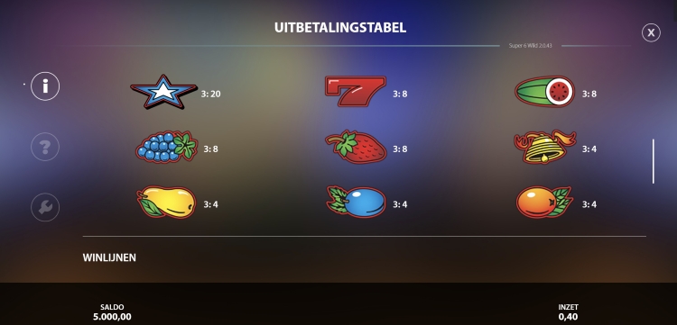 Super6Wild beste gokkast review