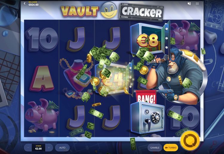 Vault Cracker slot red tiger bonus win