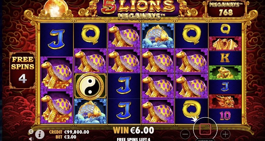 5 Lions Megaways slot