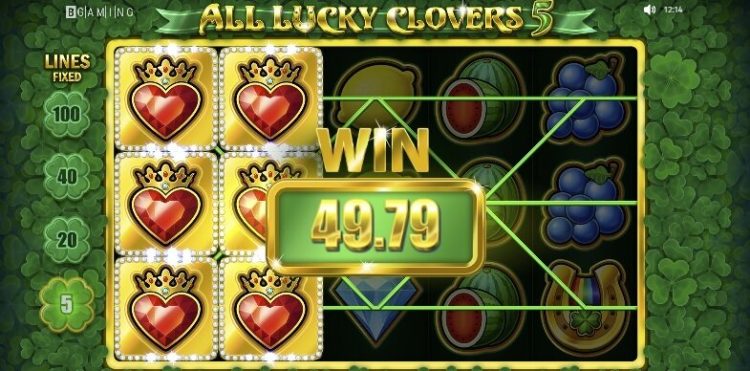 All Lucky Clovers 5 slot gameplay