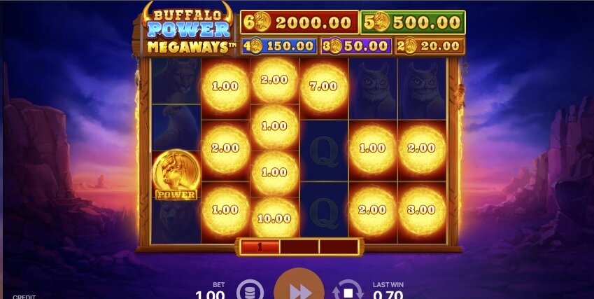 Buffalo Power Megaways slot - Bonus