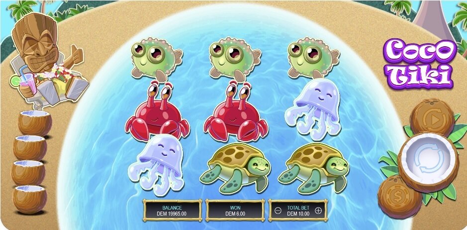 Coco Tiki gokkast - Gameplay
