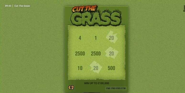 Cut The Grass scratch card