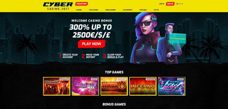 CyberCasino 3077 Promoties en Bonussen