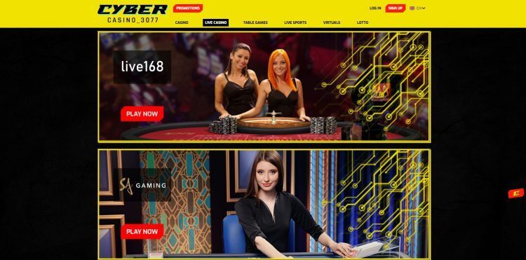 CyberCasino 3077 Live Casino Spelaanbod