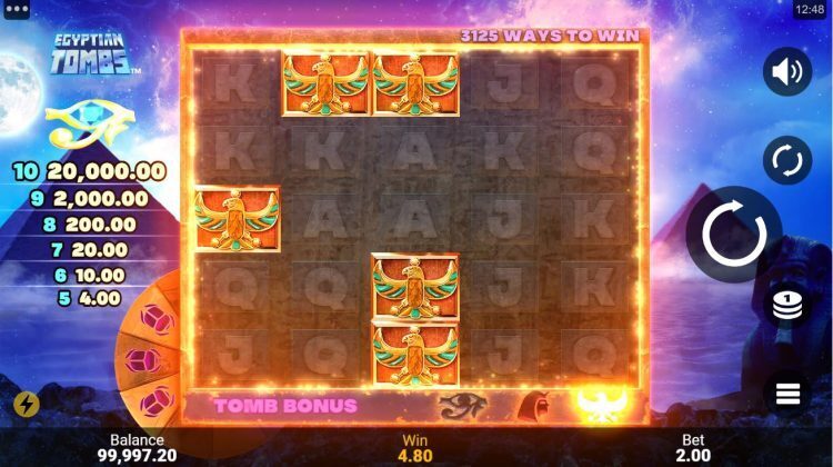Egyptian Tombs gokkast gameplay