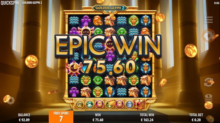 Golden Glyph 2 slot review epic win