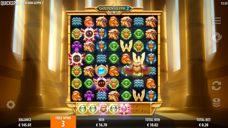 Golden Glyph 2 slot review feature