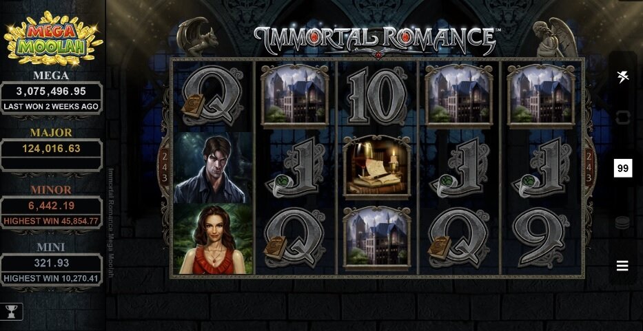 Immortal Romance Mega Moolah gokkast