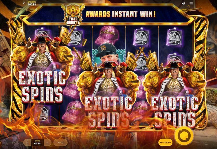 Joe Exotic slot free spins bonus trigger
