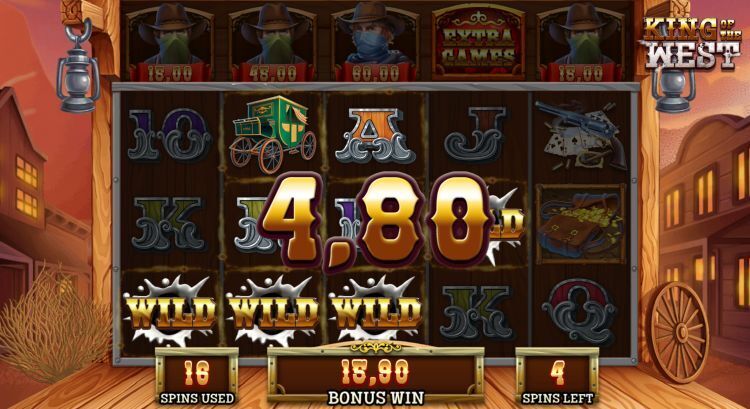 King of the west slot review Blueprint Gaming free spins