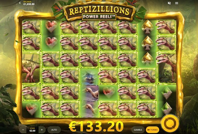 Reptizillions power reels slot review bonus win