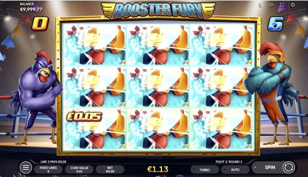 Rooster Fury online slot bonus trigger