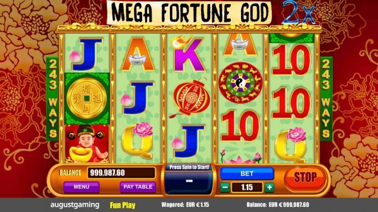 August Gaming Casino Mega Fortune God