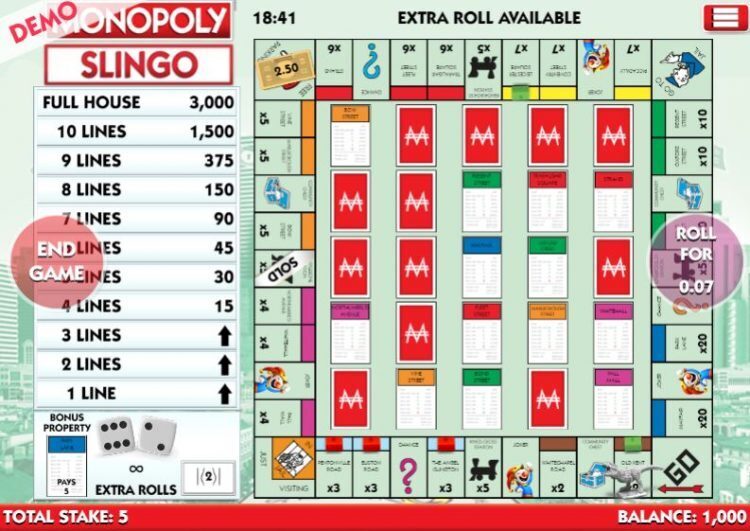 Monopoly Slingo