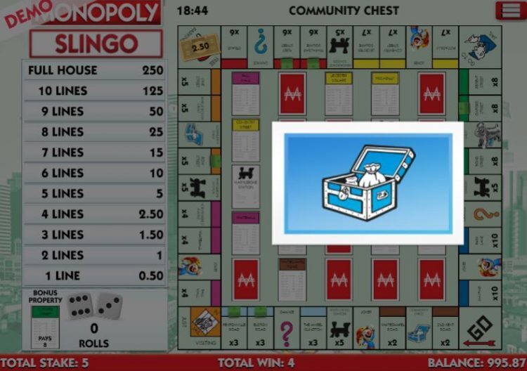 Monopoly Slingo Slingo Originals