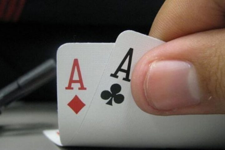 Texas Hold em hand AA