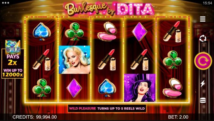 Burlesque by Dita Slot - Gameplay
