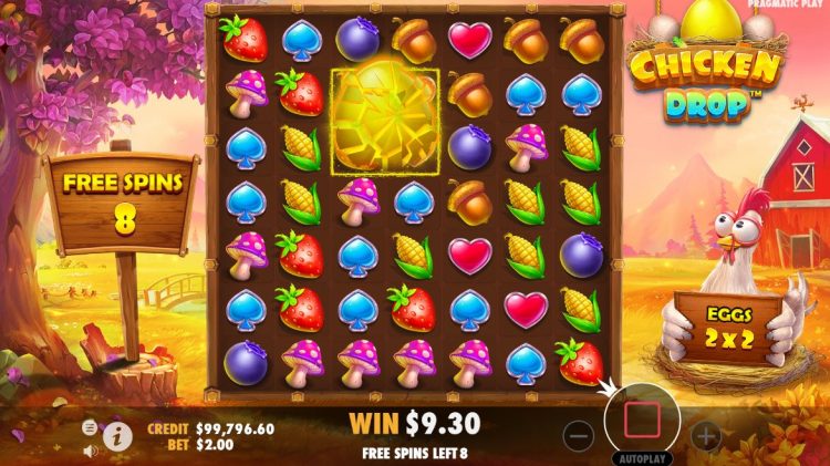 Free Spins Feature Chicken Drop - Bonus