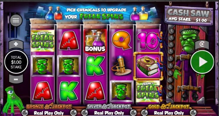Slot Franks Freak Spins - Gameplay