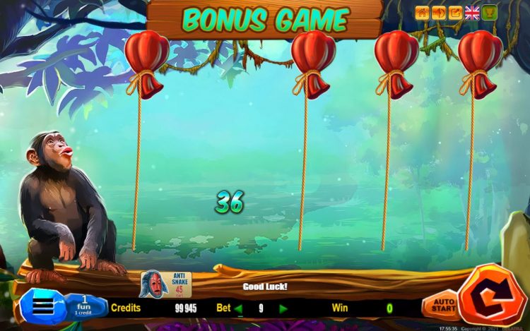 Lazy Monkey Bonus Game