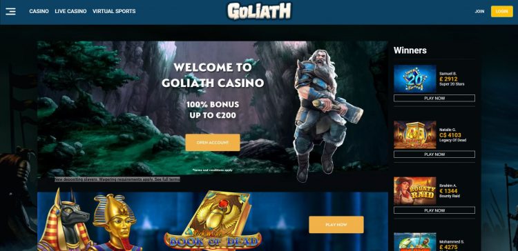 Goliath Casino Betrouwbaar