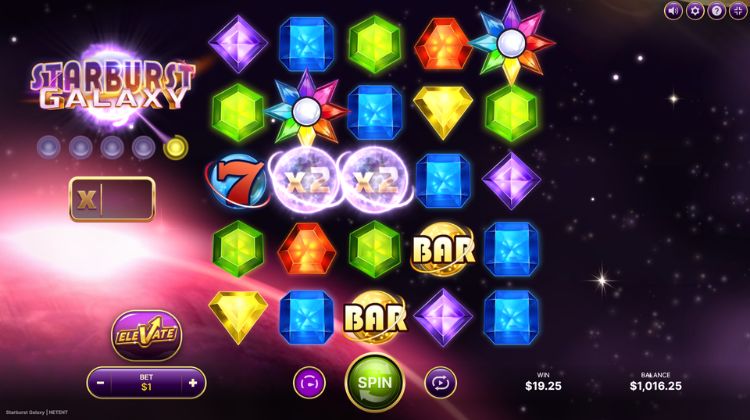 NetEnt Starburst Galaxy Gameplay